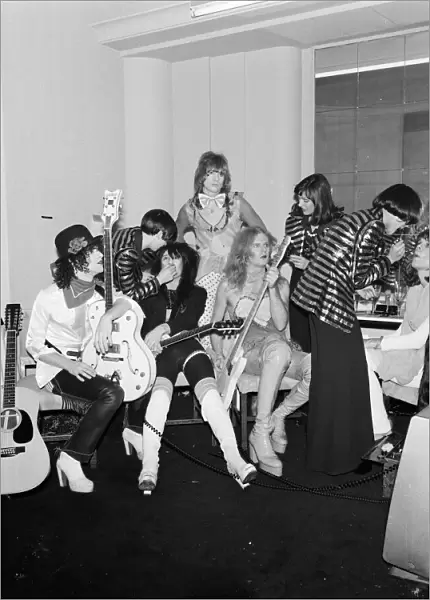 The New York Dolls at Biba party. 25th November 1973