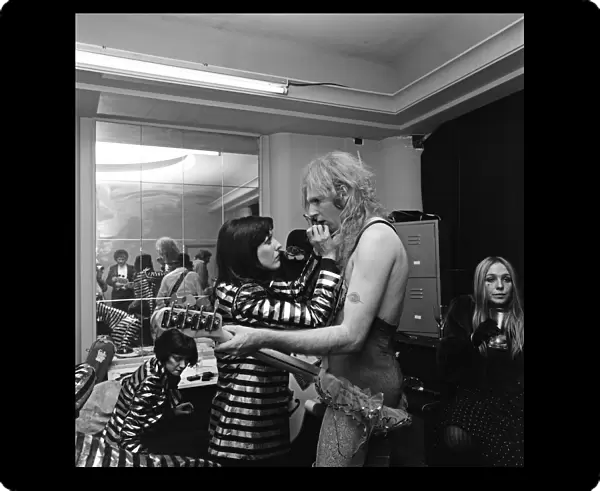 The New York Dolls at Biba party. Bassist Arthur Kane. 25th November 1973