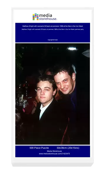 Matthew Wright with Leonardo DiCaprio at premiere 1998 at the Man in the Iron Mask
