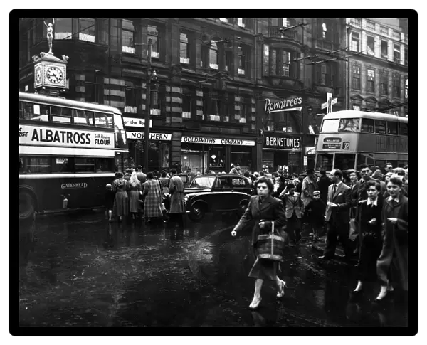 Blackett Street, Newcastle. 30th July 1953