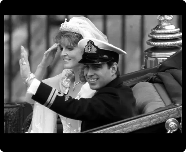 The newly-married Duke and Duchess of York, July 23, 1986