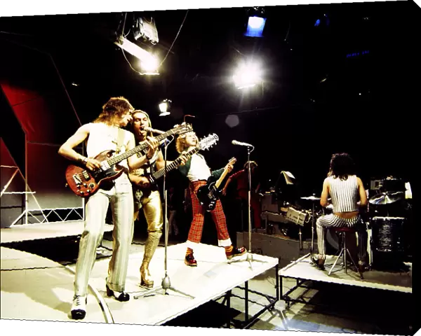Slade - Pop Group seen here during rehearsals for the BBC television programme Top