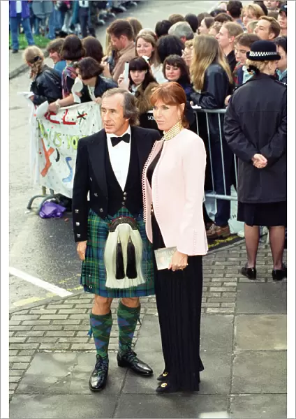 Jackie Stewart attends the premiere of Braveheart in Stirling, Scotland