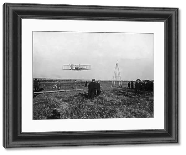 The Wright brothers seen here carrying out a number experiments with the French