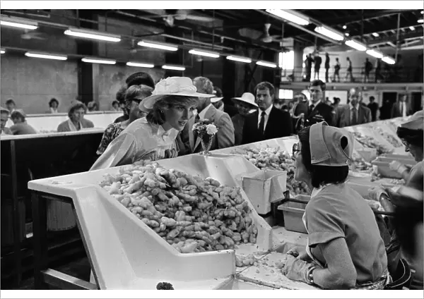 Diana, Princess of Wales visits Yandina Ginger Factory in Queensland. 12th April 1983