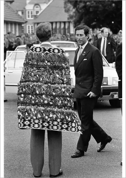 Charles, Prince of Wales visits New Zealand. April 1983