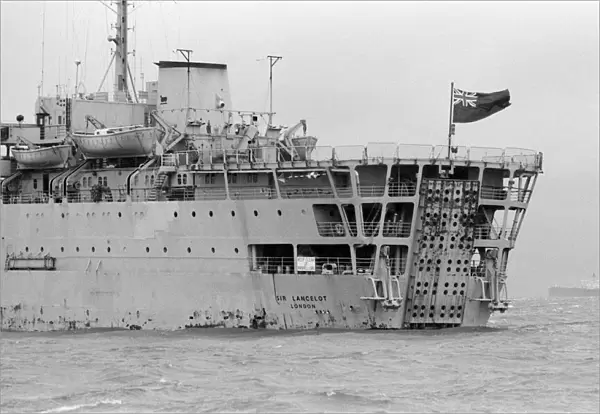 Royal Fleet auxiliary 'Sir Lancelot'(pictured