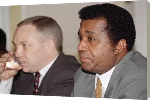 Frank Maloney with Emanuel Steward From The Kronk Gym In Detroit. 23rd January 1995