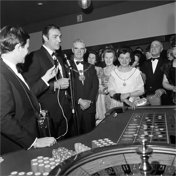 James Bond star Sean Connery opens a casino on the Isle of Man. May 1966