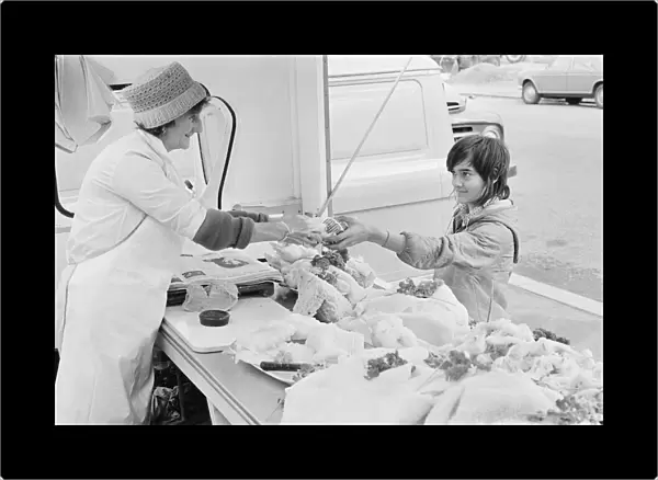 South Bank market tripe stall. Circa 1971