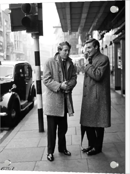 1960 mens fashion - Robert Stigwood and Stephen Komlosy. 14th December 1960