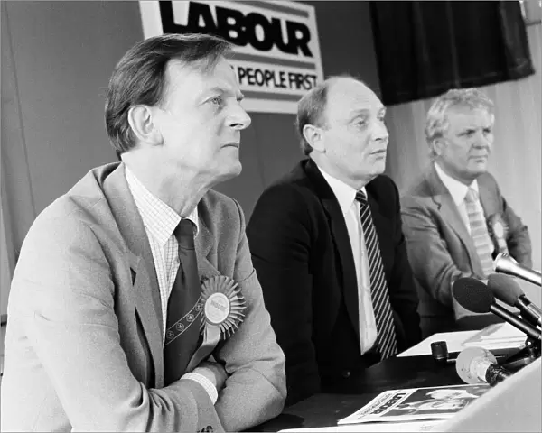 West Derbyshire by-election. Labour candidate William Moore with leader Neil Kinnock