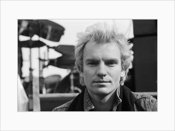 Sting (real name Gordon Sumner) bass player, singer and songwriter with the rock group