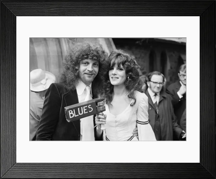 Framed Print : Print of Jeff Lynne on his wedding day in 1972 Framed Print : Print of Jeff Lynne on his wedding day in 1972