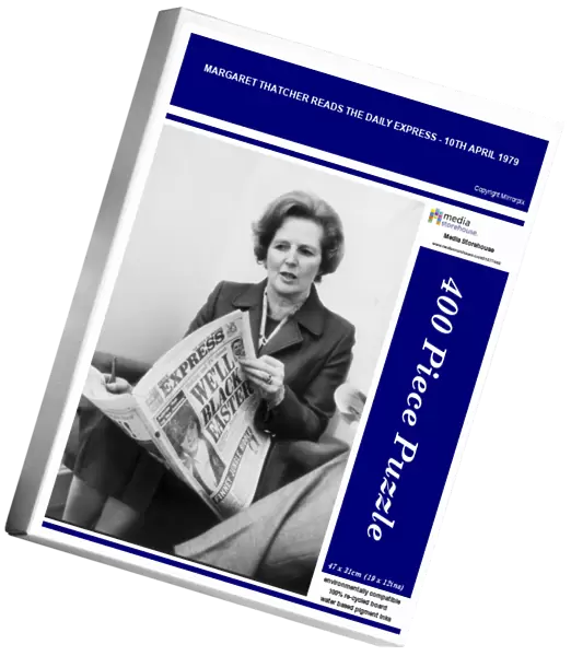 MARGARET THATCHER READS THE DAILY EXPRESS - 10TH APRIL 1979