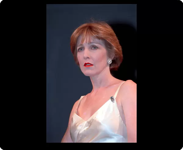 Patricia Hodge on stage in Noel and Gertie being performed at the Comedy