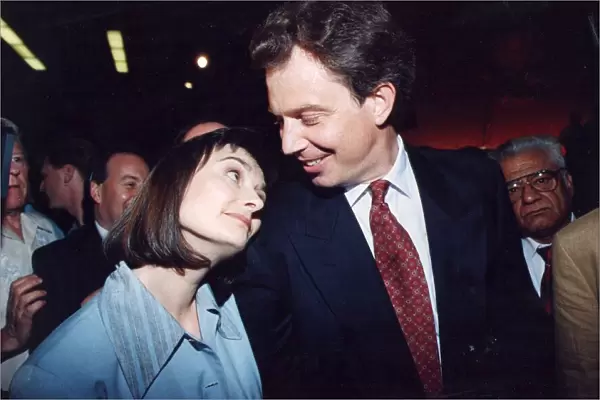 Tony Blair and wife Cherie at Labour party conference - July 1994 22  /  07  /  1994