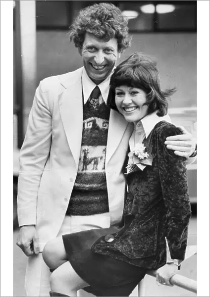 Tom Baker and co-star Elizabeth Sladen at Doctor Who photocall - February 1974