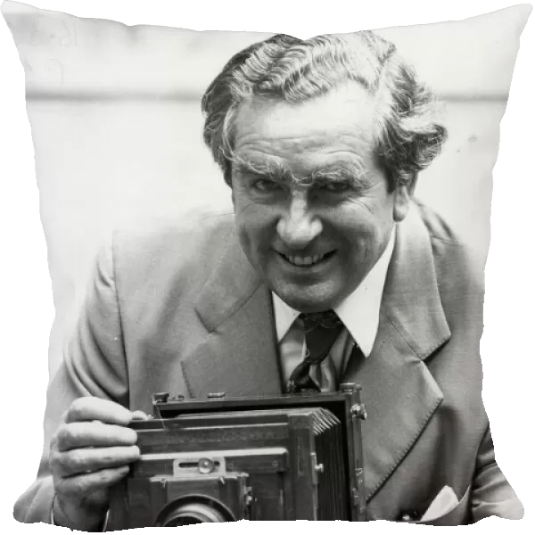 Denis Healey with antique half-plate camera - 21st January 1981