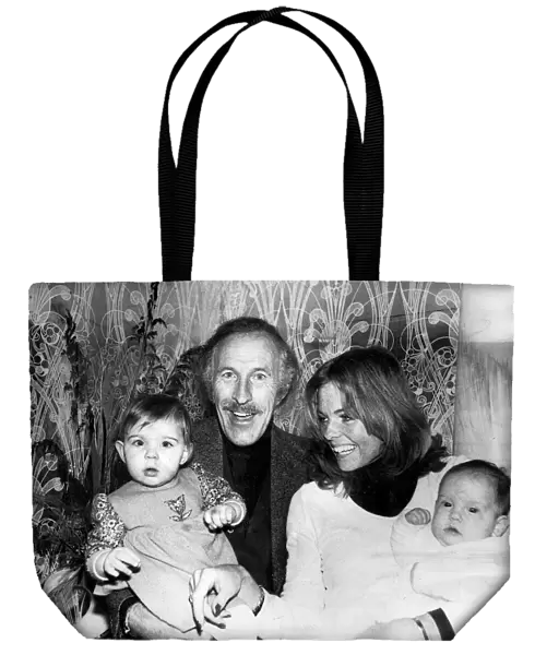 BRUCE FORSYTH WITH WIFE ANTHEA FORSYTH, ADOPTED DAUGHTER CHARLOTTE FORSYTH AND DAUGHTER