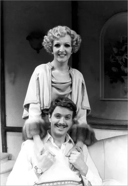 Penelope Keith and Ian Ogilvy acting together in play The Millionairess by George Bernard