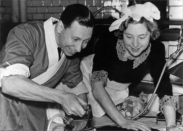 Actor George Formby and wife Beryl. March 1939