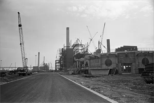 Redcar steel complex under construction. 1975