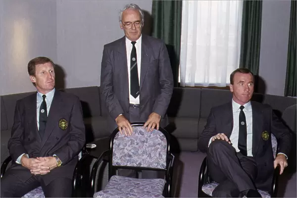 Jack McGinn with Billy McNeill & Tommy Craig January 1989