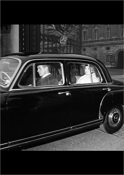 Prince Rainier and Princess Grace of Monaco leave Buckingham Palace after having lunch