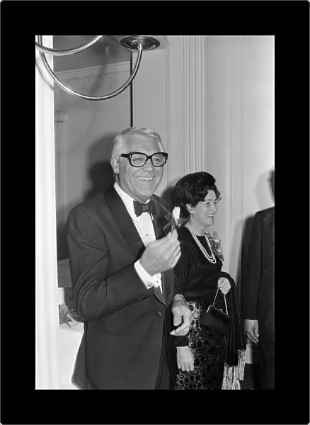 Actor Cary Grant attends a Variety Club of Great Britain Ball in Leeds. 26th October 1972