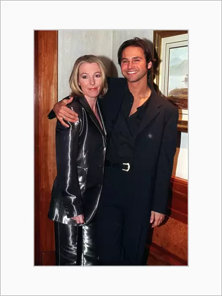 Caroline Paterson at the Bafta awards November 1997 with Claudio Carnovale