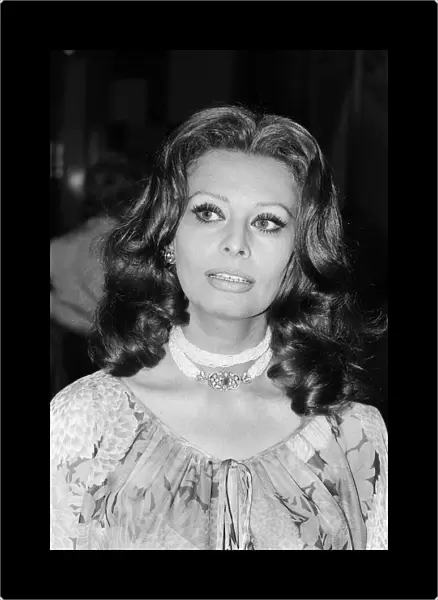 Sophia Loren attends a dinner at the Sporting Casino, Monte Carlo