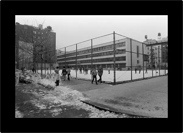 General street scene in New York. 13th February 1981