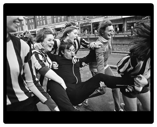 Watford Ladies football team played an exhibition match in Watford High Street in aid of