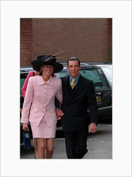 Frankie Dettori Jockey June 98 At Royal Ascot with his wife