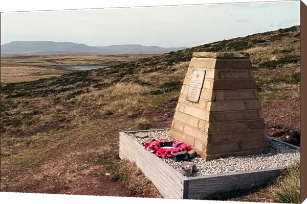Memorial Stone of Lieutenant Colonel H. Jones VC O. B. E, Falkland Islands - March 1999