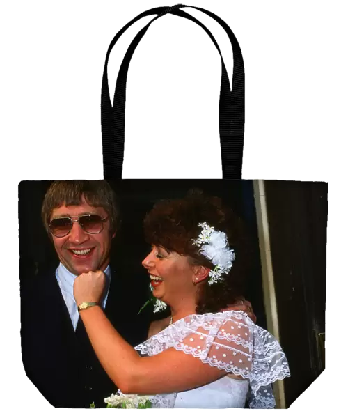 Ken Buchanan former boxer August 1983 Wedding day with bride wife