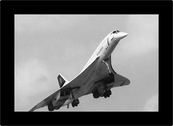 British Airways Concorde approaching Humberside Airport 18th June, 1994