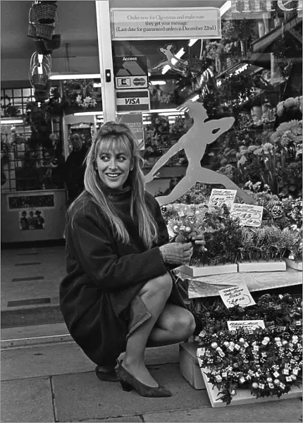 Actress Carol Royle seen here at Modern Floral Services, 376 Cheriton Road, Folkestone