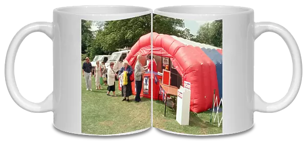 The Liverpool Echo stand at St Helens show. Sherdley Park, St Helen, Merseyside
