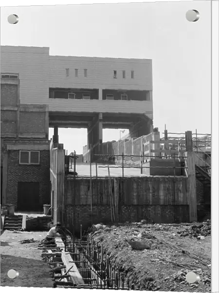 Construction of the ramp at the Cleveland Centre, Middlesbrough. 1971