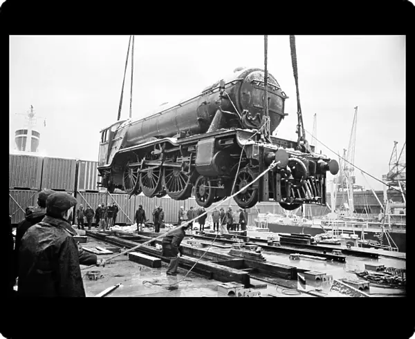 The Flying Scotsman arrives in Liverpool, England from San Francisco