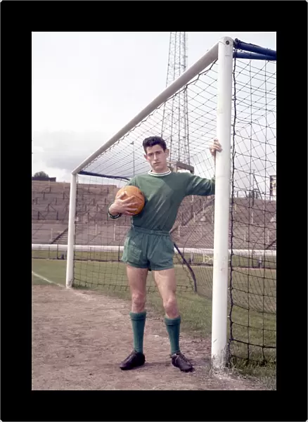 Chelsea goalkeeper Peter Bonetti in training May 1963