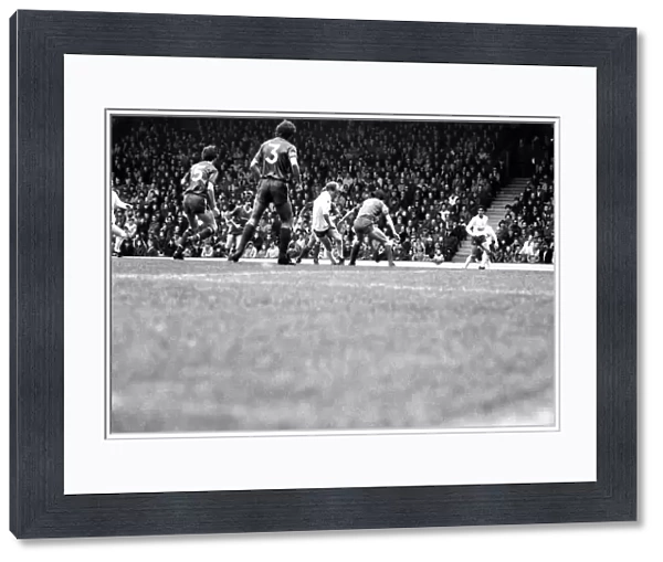 Liverpool v. Tottenham Hotspur. March 1984 MF14-19-027 The final score was a three