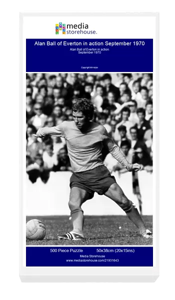 Alan Ball of Everton in action September 1970