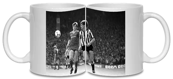 Liverpool v. Newcastle. April 1985 MF21-02-017 The final score was a Three one