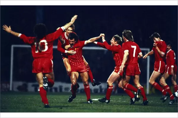 Liverpool v Everton - Milk Cup Final 1984 replay Graeme Souness celebrates