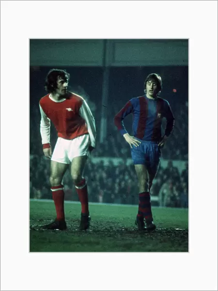 Johan Cruyff Barcelona 1974 Arsenal Barcelona football