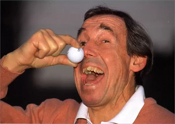 Gordon Banks Ex England Goalkeeper out golfing showing he is the number one