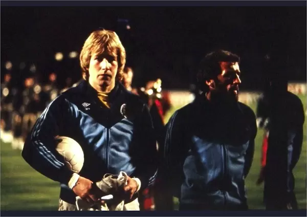 Alan Rough, Scottish Goalkeeper. Scotland v Portugal October 1980
